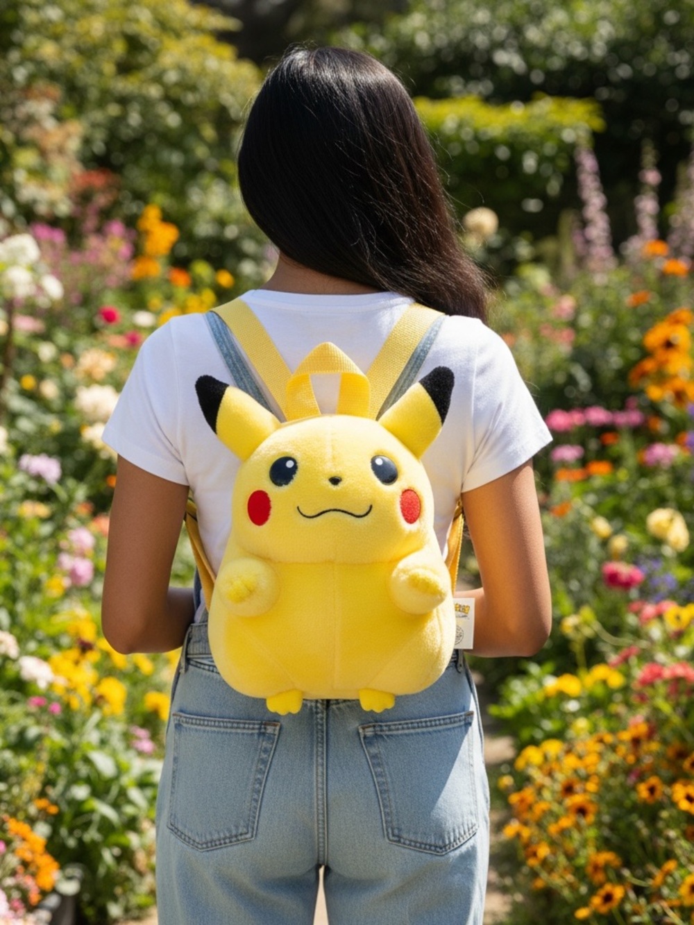 Vintage Nintendo 90’s “Fat” Pikachu Plush Backpack with Nintendo Tag